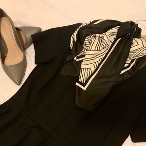 Madewell Swing skirt little black dress.